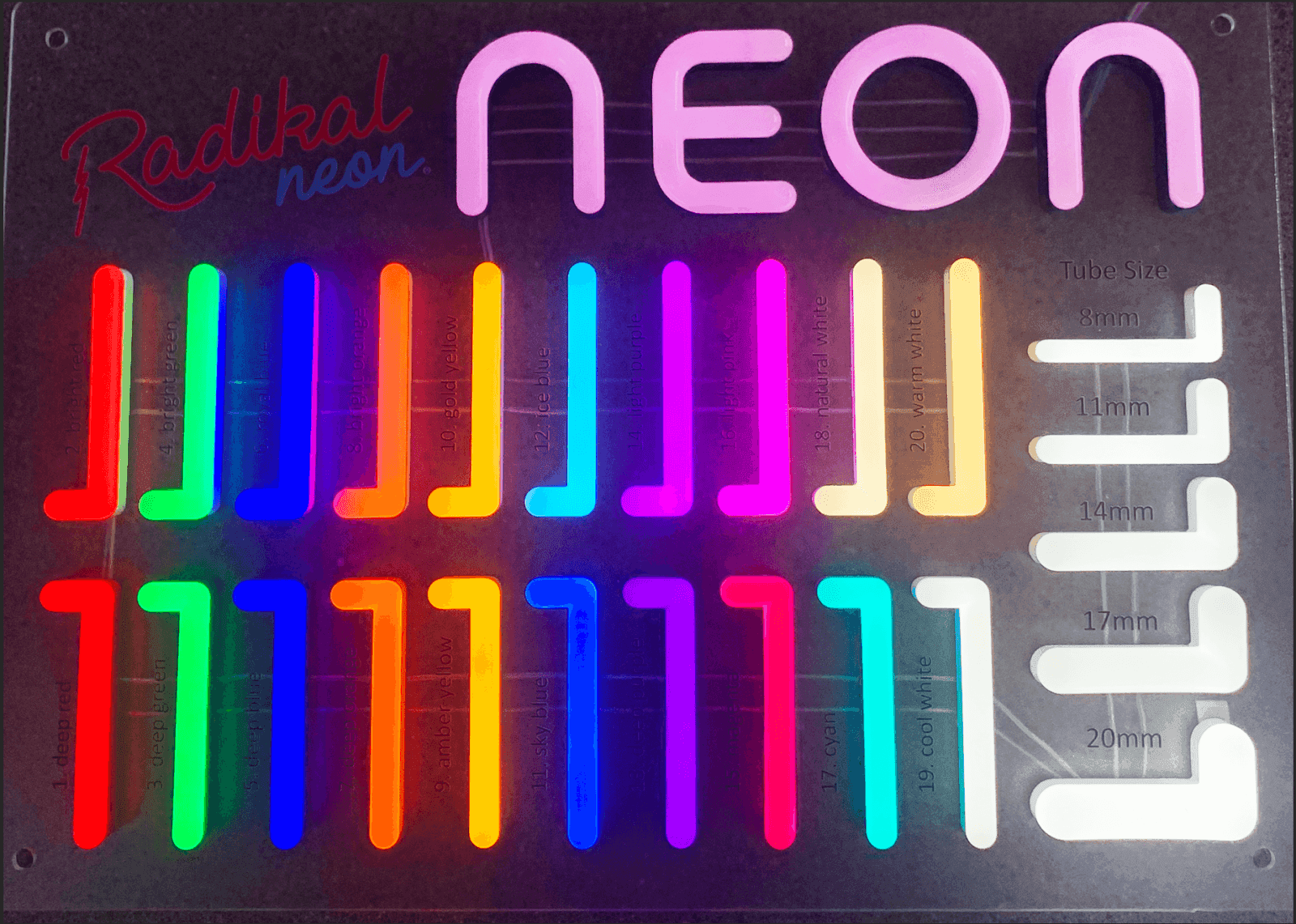 Acrylic waterproof neon